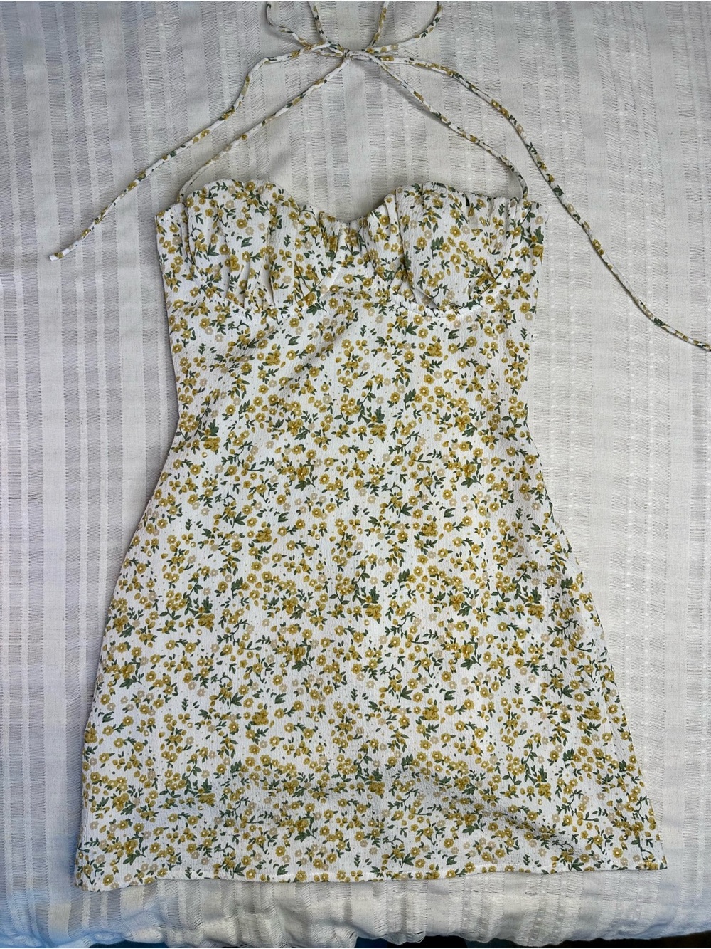 Princess Polly Acer Yellow Multi Mini Dress US S NWOT